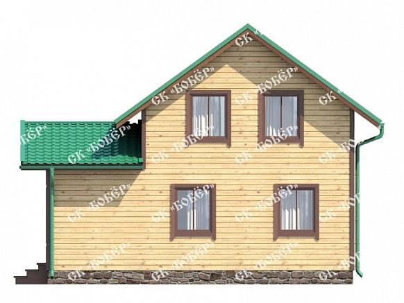 Дом из бруса 8х8. фото
