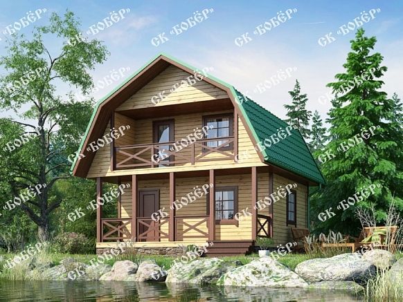 Маленький дом из бруса 6х6
