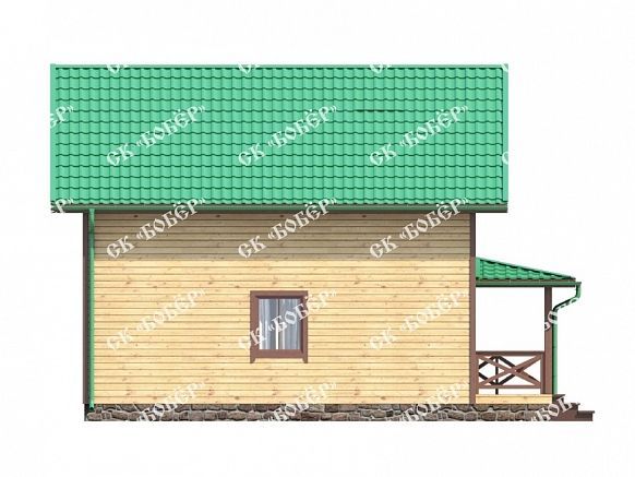 Дом из бруса 7.5х9.5. фото