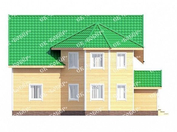 Элитный дом из бруса 11х12. фото