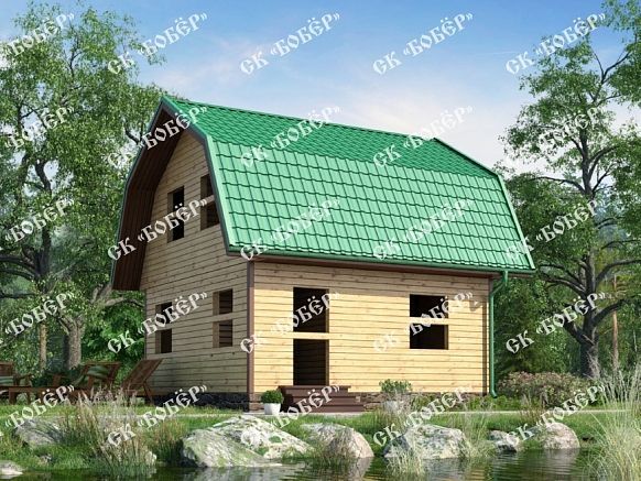 Дача из бруса 6х6