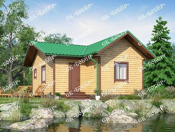 Садовый дом из бруса 6х8